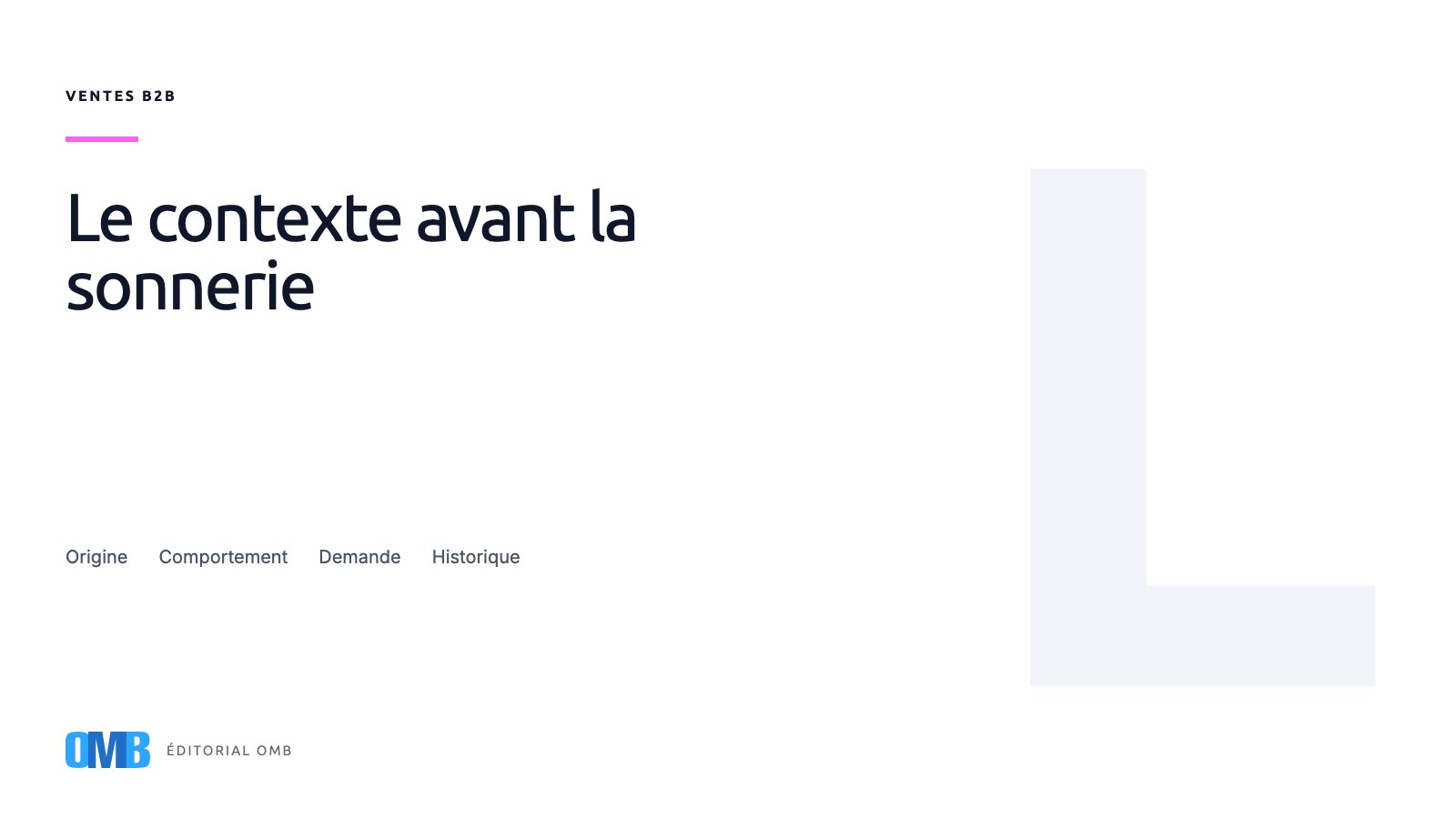 Quand le contexte précède l'appel, le cycle de vente se resserre